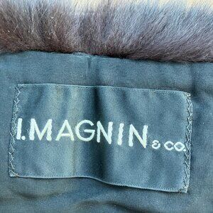 Vintage I. Magnin Black Fur Stole Wrap – Couture Evening – Runway Provenance